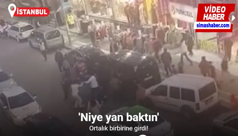 Esenyurt’ta “yan baktın” kavgası kamerada