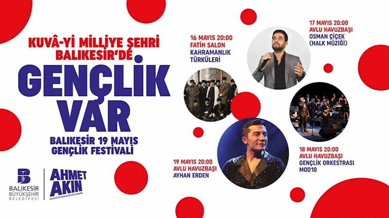 Balıkesir’de Gençlik Festivali fırtınası esecek
