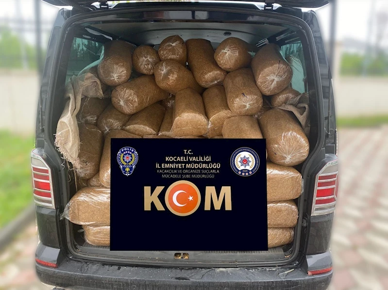 Kocaeli’de 1 ton 100 kilo gümrük kaçağı tütün ele geçirildi
