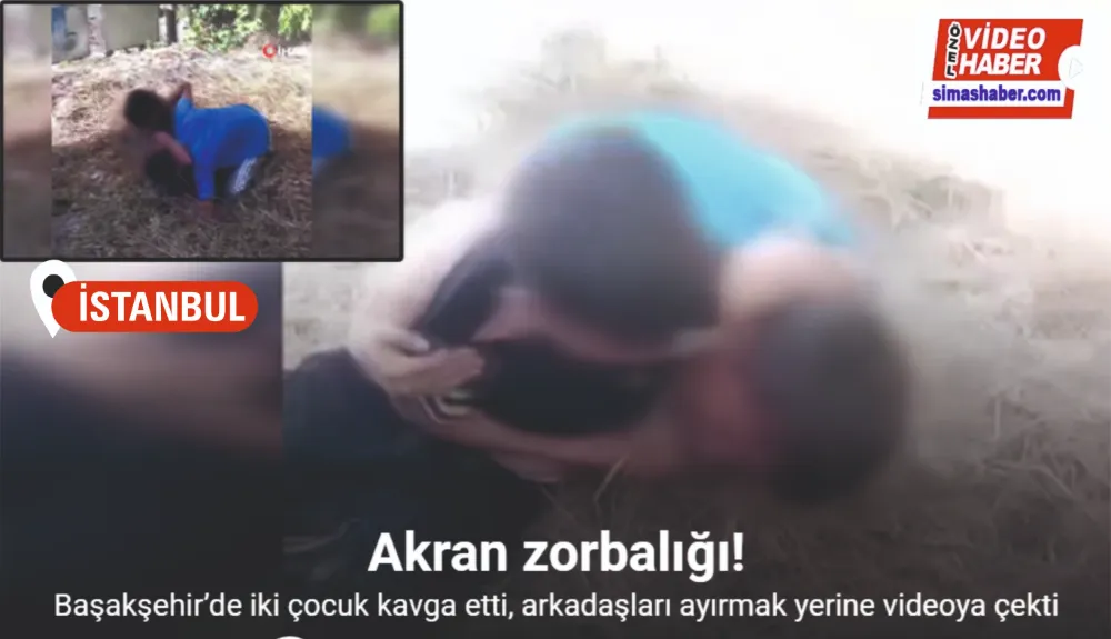 Başakşehir’de iki çocuk kavga etti, arkadaşları ayırmak yerine videoya çekti