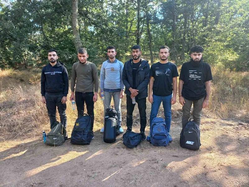 Bulgaristan’a geçmeye çalışan 6 göçmen sınırda yakalandı
