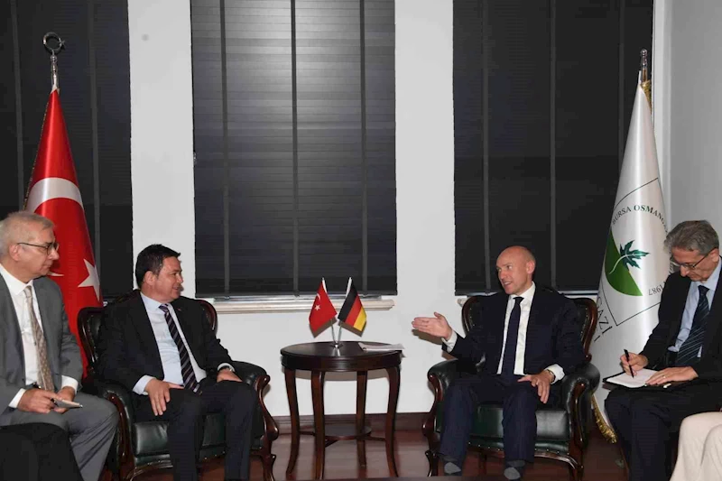 Başkan Aydın, Almanya Hessen eyaleti Bakanı Pentz’i ağırladı

