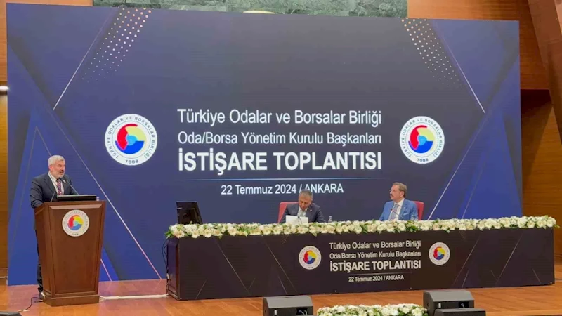 Çerkezköy Ticaret ve Sanayi Odası Yönetim Kurulu Başkanı Çetin, TOBB’daki toplantıda taleplerini dile getirdi

