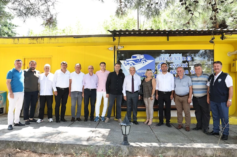 Başkan Şadi Özdemir’den taksici esnafına ziyaret
