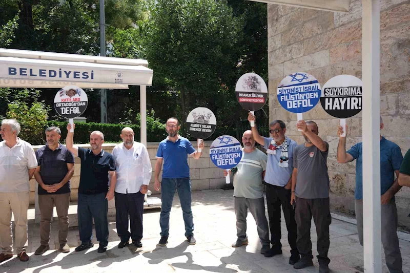 Bursa’da İsrail’e protesto
