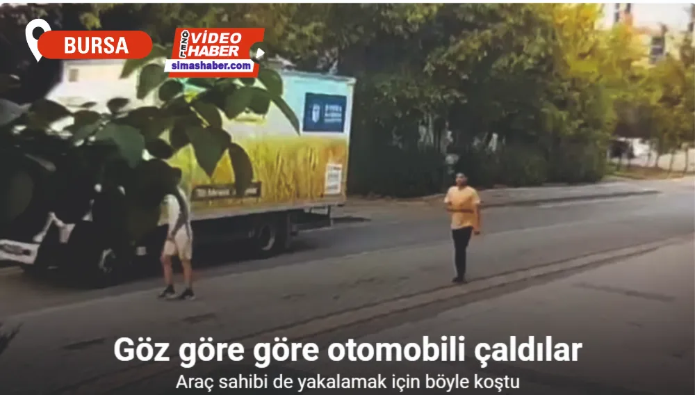 (Özel) Göz göre göre otomobili çaldılar.. Araç sahibi de yakalamak için böyle koştu