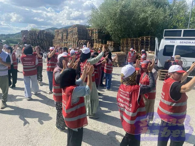 Polonez Gıda işçileri 14 gündür eylemde