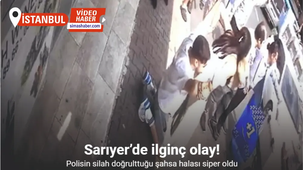 Sarıyer’de ruhsat kavgasında polisin silah doğrulttuğu şahsa halası siper oldu: O anlar kamerada