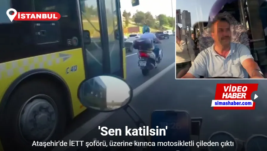 Ataşehir’de İETT şoförü üstüne kırdı, ’Sen katilsin’ diyerek tepki gösterdi