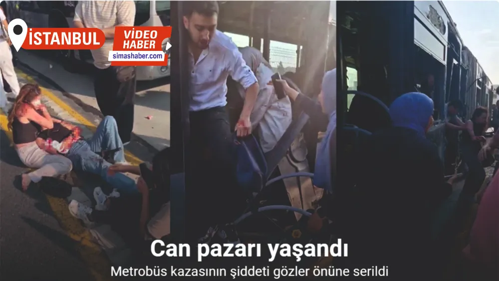 Sefaköy’de metrobüs kazası sonrası yaşanan can pazarı kamerada