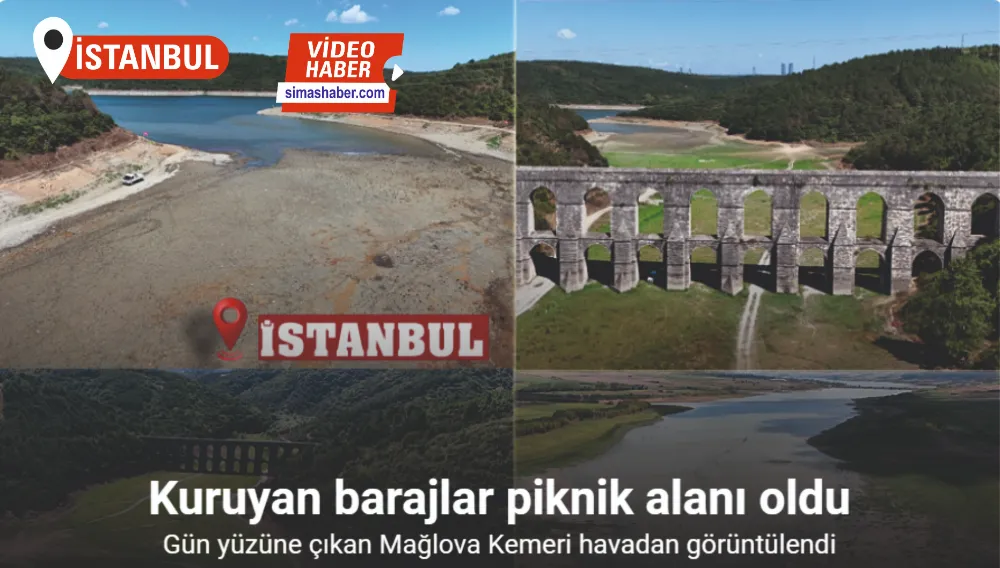 İstanbul’da Kuruyan barajlar piknik alanı oldu