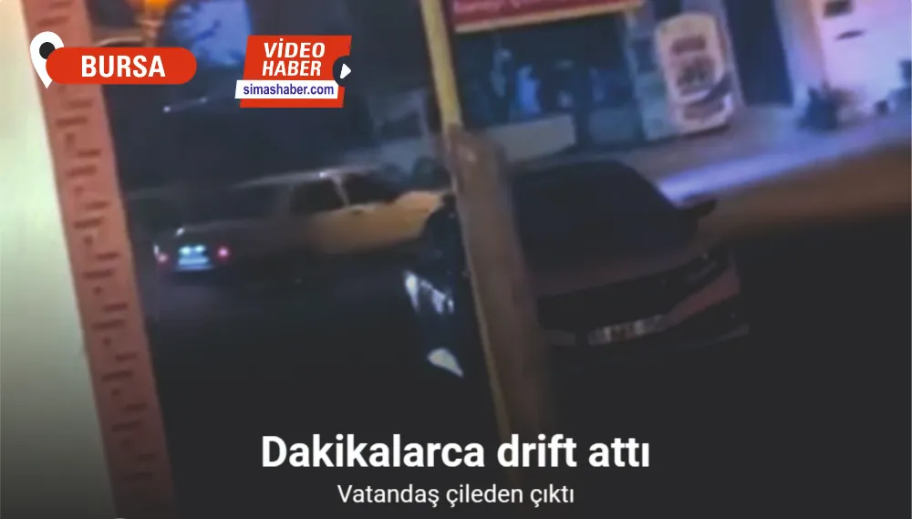 Bursa’da dakikalarca drift attı, vatandaş çileden çıktı