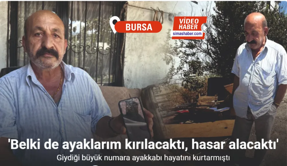 Giydiği büyük numara ayakkabı hayatını kurtarmıştı