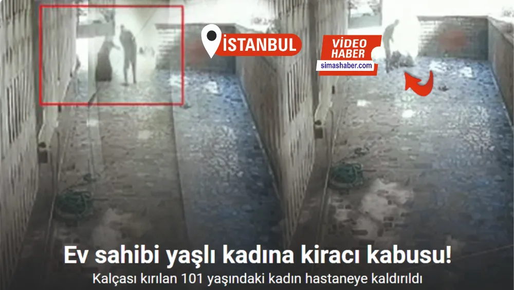 Evsahibi yaşlı kadına kiracı kabusu: Kalçası kırılan 101 yaşındaki kadın hastaneye kaldırıldı