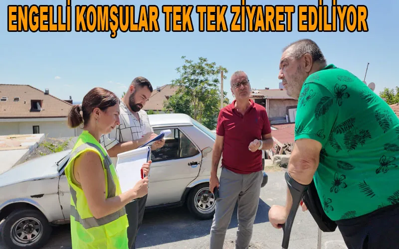 Sarıyer Belediyesi Engelli vatandaşları ziyaret ediyor