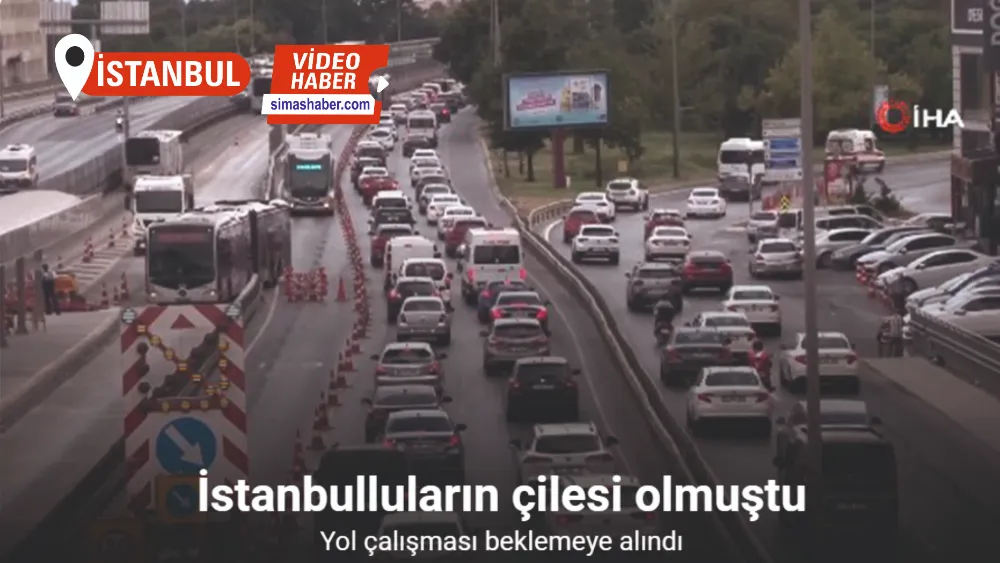 İstanbulluların çilesine dönüşen yol çalışması beklemeye alındı