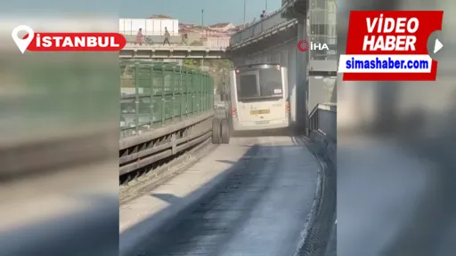 Esenyurt’ta metrobüsün tekerlekleri fırladı: Faciadan dönüldü