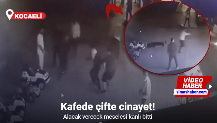 Kafede işlenen çifte cinayet kamerada