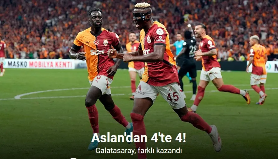 Trendyol Süper Lig: Galatasaray: 5 - Çaykur Rizespor:0 (Maç sonucu)