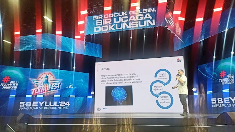 Enderunlu Harun, TEKNOFEST’te “İklim değişikliği” sunumu yaptı
