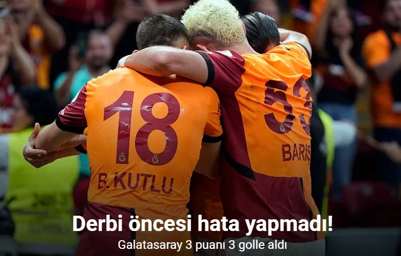 Trendyol Süper Lig: Galatasaray: 3 - Gaziantep FK: 1 (Maç sonucu)