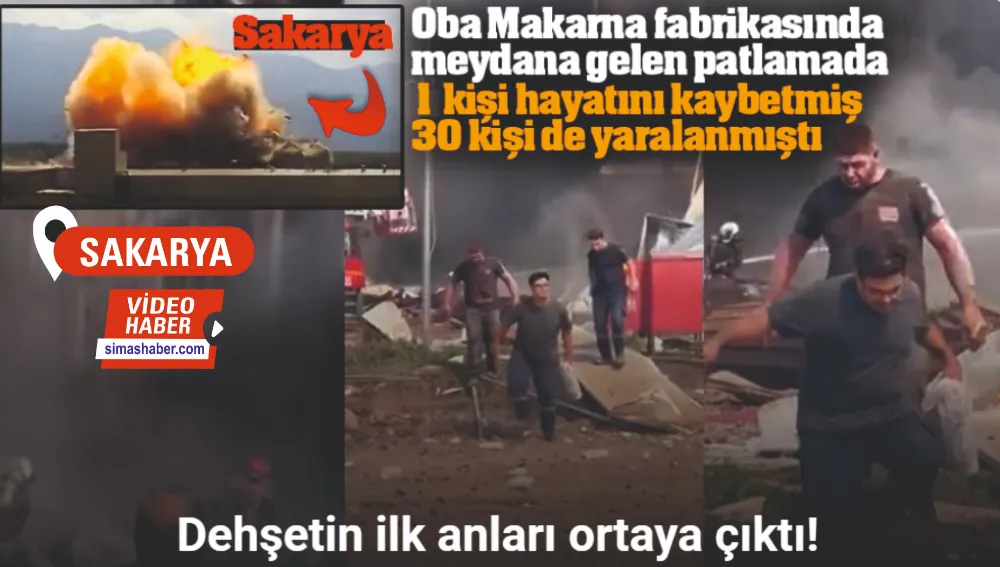 Sakarya’da dehşetin ilk anları: Patlamanın hemen sonrası kaydedildi