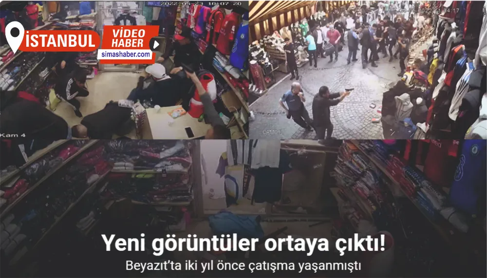 Beyazıt’ta iki yıl önce yaşanan çatışmanın mağaza içinden yeni görüntüleri ortaya çıktı