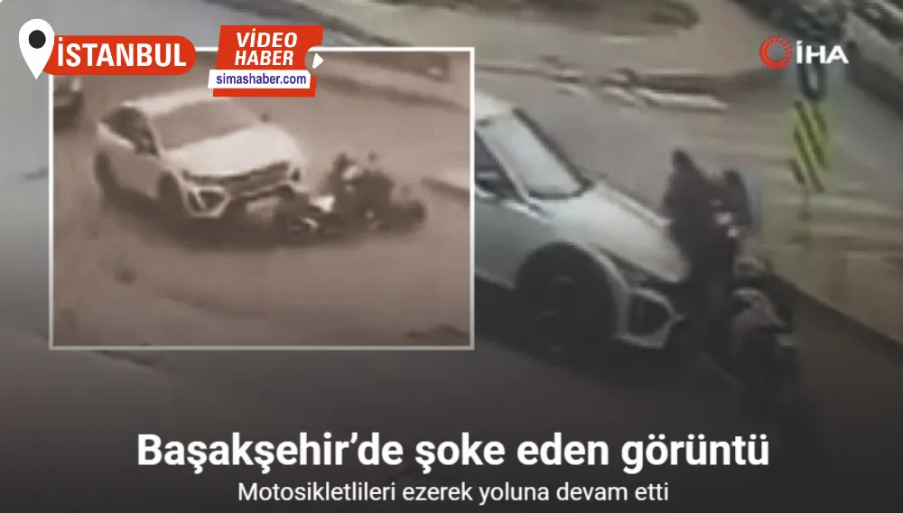 Yol tartışması yaşadığı motosikletlileri ezerek yoluna devam etti, o anlar kamerada