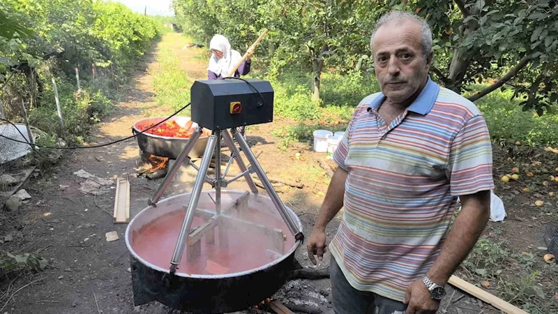 Salça yaparken yaşanan patlamalara artık son: Salça karıştırma motoru üretti, kazaların önüne geçti
