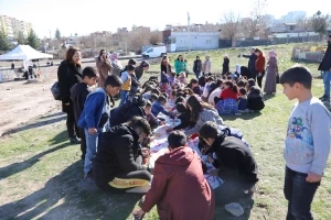 Aziziye Mahallesi’ndeki çocuklar eğlenceli bir gün geçirdi