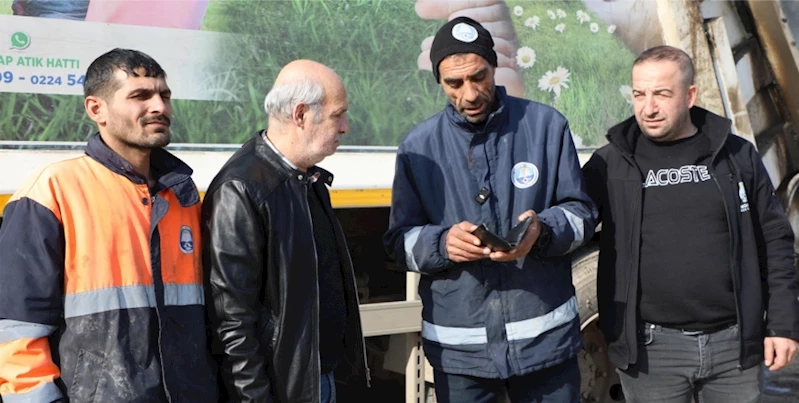 MUDANYA TEMİZLİK İŞLERİ PERSONELİNDEN ÖRNEK DAVRANIŞ