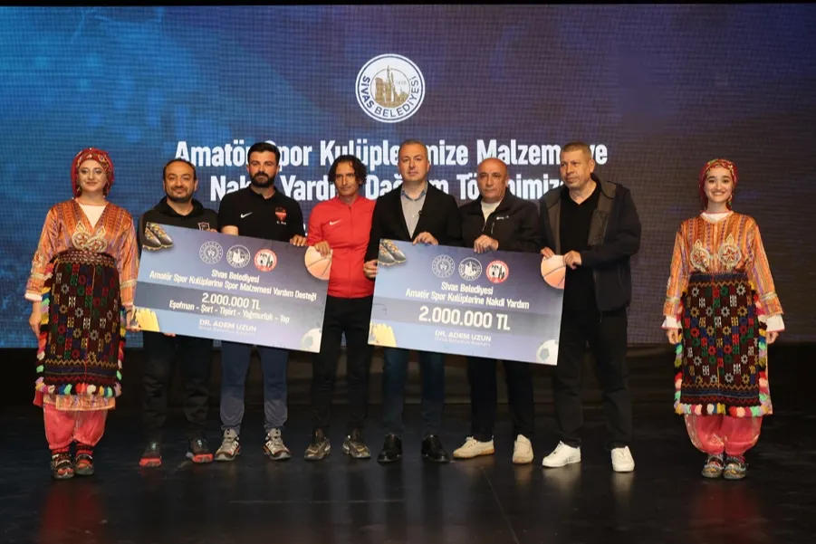 Sivas’ta amatör spor kulüplerine 4 milyon TL’lik destek