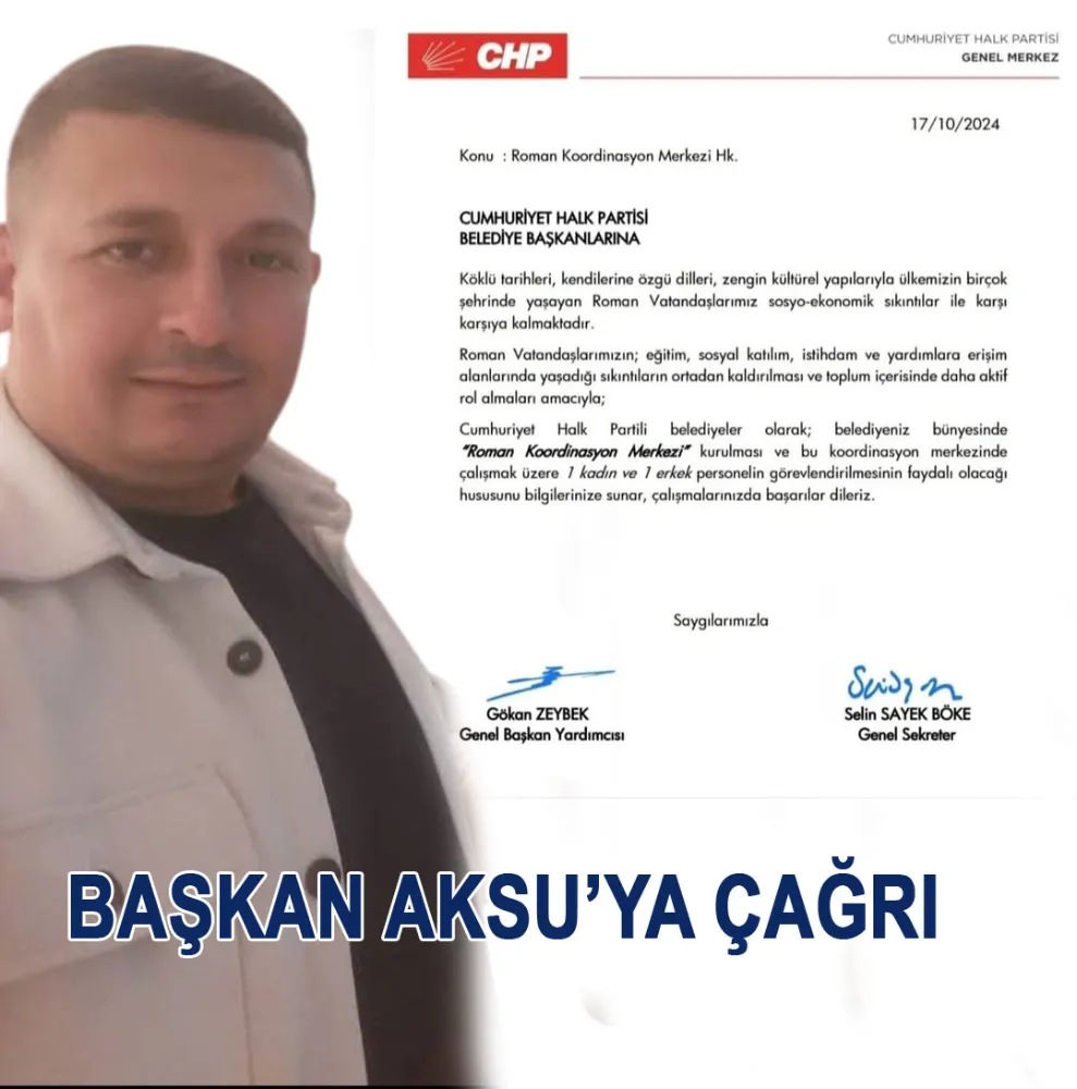 Çayırbaşı Romanlar Birliğinden Başkan Aksu