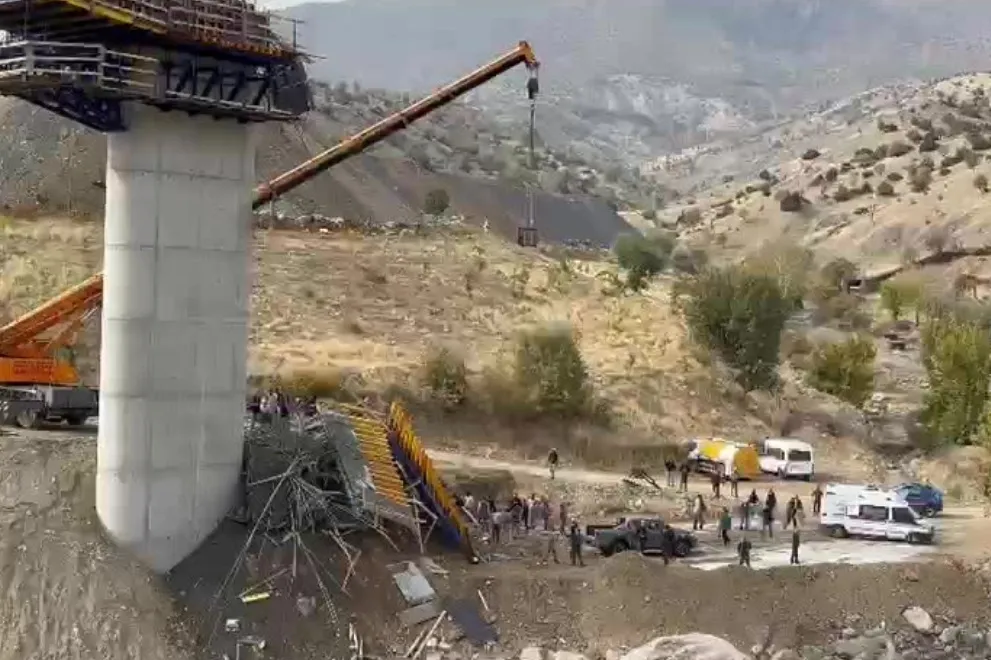 Diyarbakır Kulp’ta köprü inşaatında iş kazası: 4 işçi ölü, 1 ağır yaralı