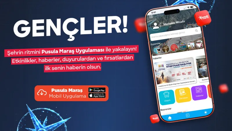 Pusula Maraş Uygulaması 113 Bini Aşkın Genç Tarafından Kullanılıyor