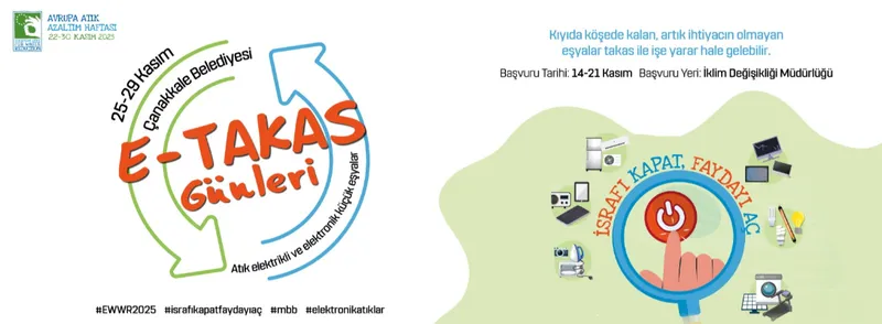 Çanakkale Belediyesi Avrupa Atık Azaltım Haftası