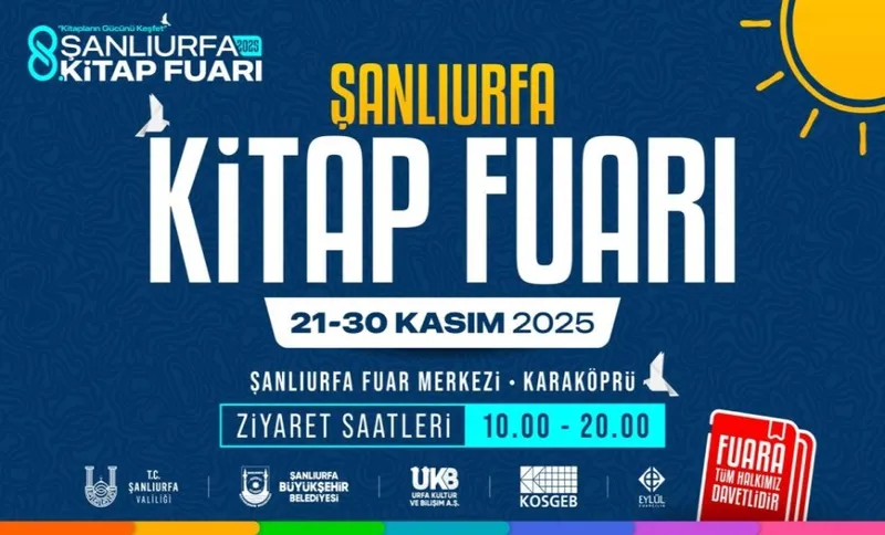 8. Şanlıurfa Kitap Fuarı 21 Kasım