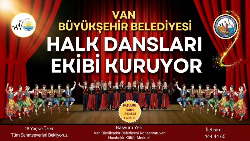 Van Büyükşehir Belediyesi Yetişkinlere Yönelik Halk Dansları Ekibi Kuruyor