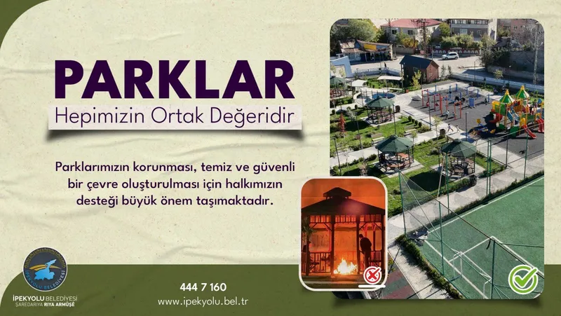 İpekyolu Belediyesi Park Tahribatlarına Karşı Duyarlılık Çağrısında Bulundu