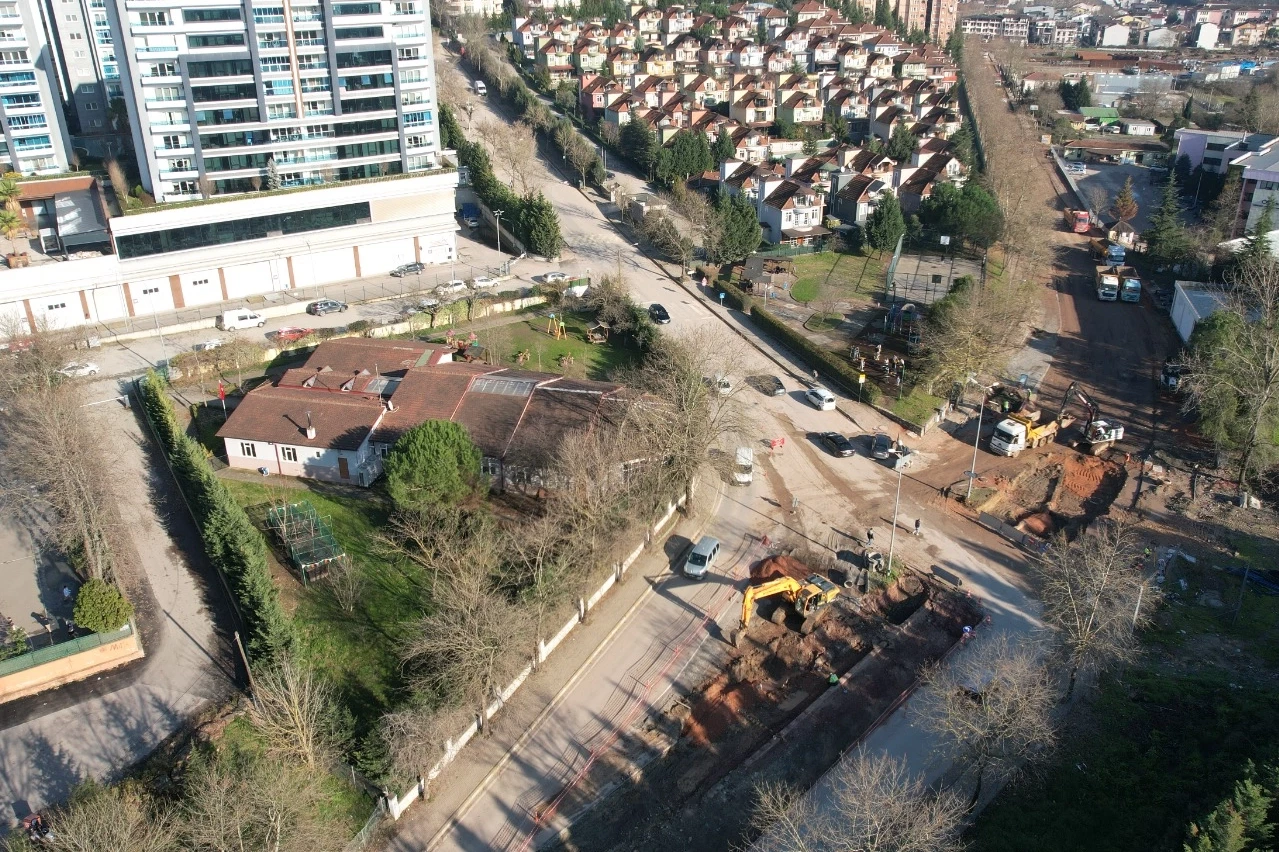 Alikahya tramvay hattı, Kocaeli Stadı’na doğru hızla ilerliyor