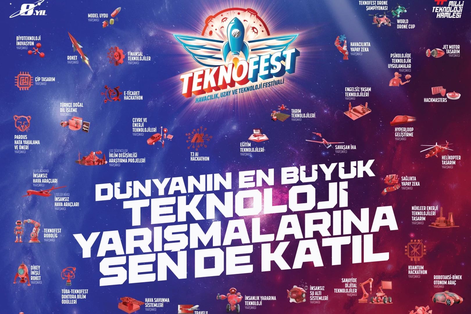 TEKNOFEST 2025 için son başvuru 20 Şubat