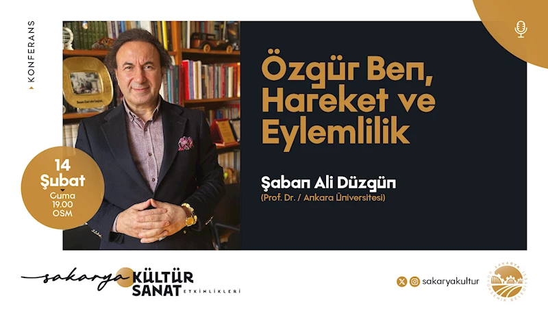 Prof. Dr. Şaban Ali Düzgün OSM’de ‘benliğin sınırlarını’ anlatacak