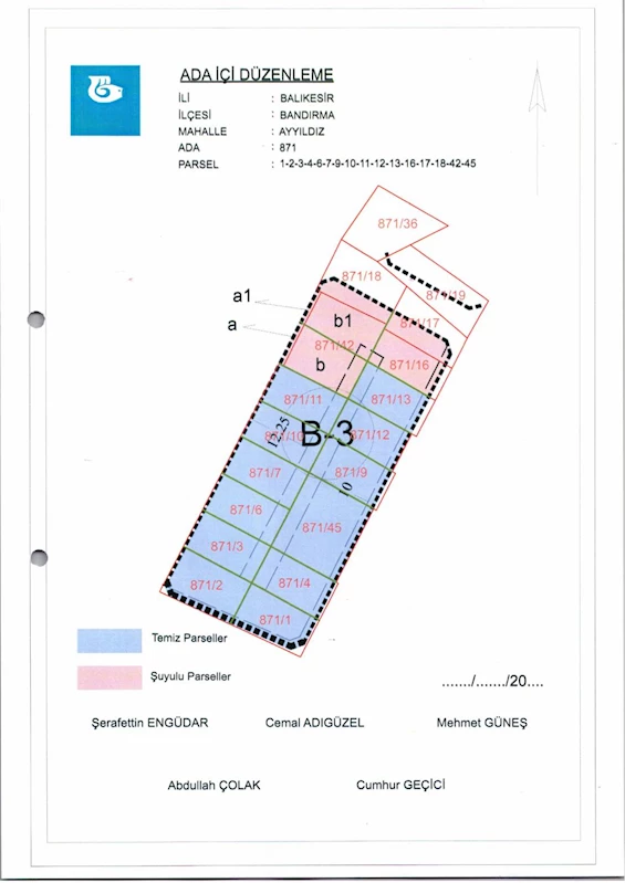 Ayyıldız Mahallesi 871 Ada İçi Düzenlemesi