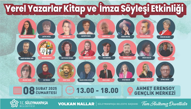 Yerel Yazarlar İmza ve Söyleşi Etkinliğinde Buluşacak