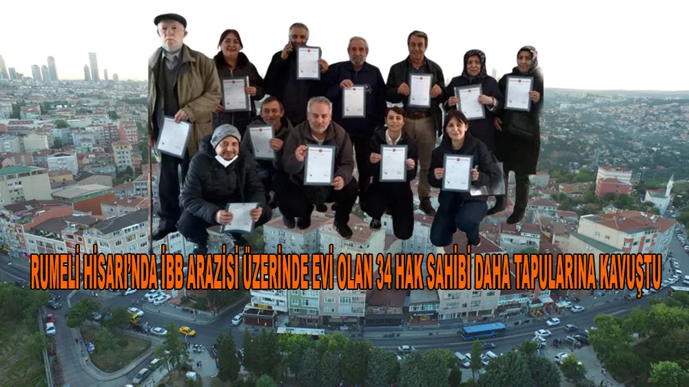 Sarıyer’de, İbb Hak Sahiplerine Tapularını Vermeye Devam Ediyor