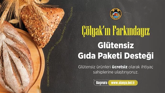 ALANYA BELEDİYESİ’NDEN ÇÖLYAK HASTALARINA DESTEK