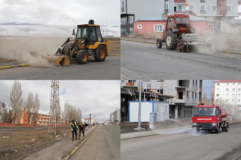 ARDAHAN BELEDİYESİ BAHAR TEMİZLİĞİNE BAŞLADI