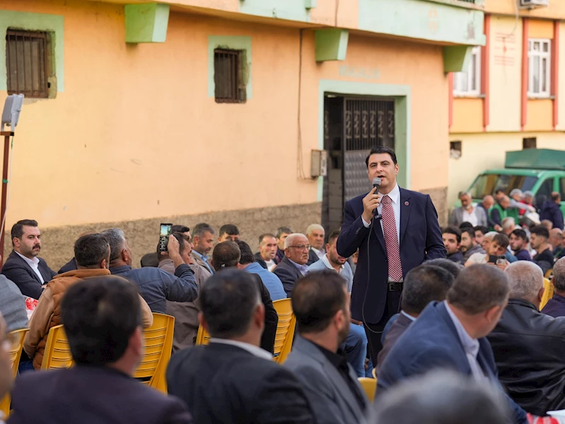 BAŞKAN YILMAZ’A KOZLUYAZI’DA COŞKULU KARŞILAMA