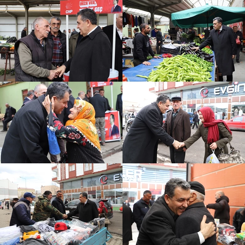 BAŞKAN DEMİR’DEN PERŞEMBE PAZARINA ZİYARET