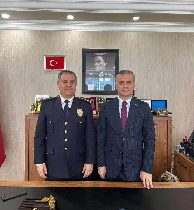 BAŞKANIMIZ İLÇE EMNİYET MÜDÜRÜMÜZÜ MAKAMINDA ZİYARET ETTİ